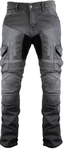 Motorbike Jeans Trousers With Protectors Cargo Trousers Grey MDM841
