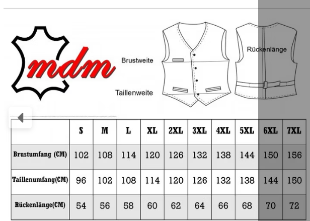 Men's Biker Buckle Leather Vest MDM9105