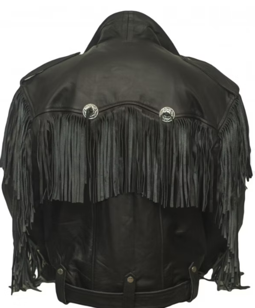 Motorbike chopper fringed jacket MDM778