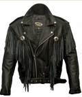 Motorbike chopper fringed jacket MDM778